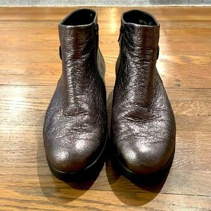 Mephisto Metallic Suede Boots